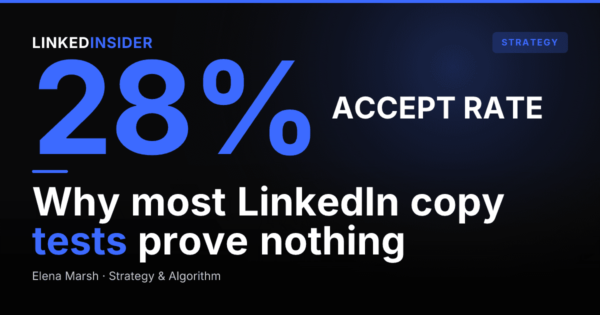 How to A/B Test LinkedIn Connection Messages (Without Polluting Your Data)