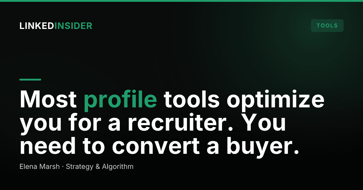 Best LinkedIn Profile Optimization Tools in 2026 (Sales vs Job-Seeker)
