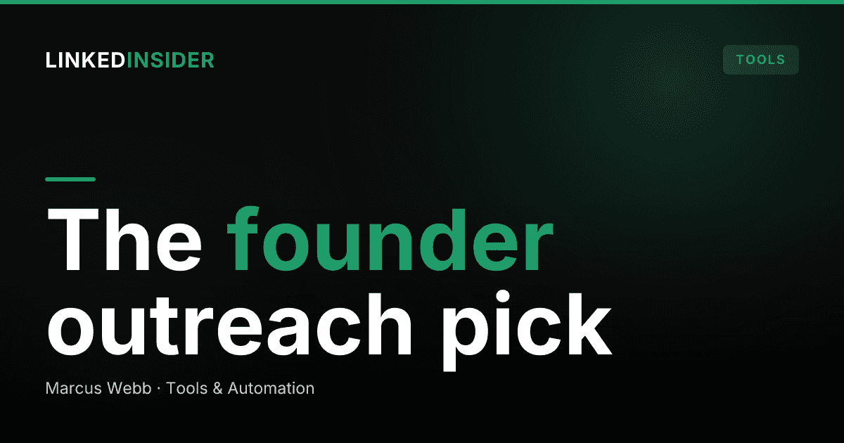 Best LinkedIn Outreach Tool for Founders in 2026