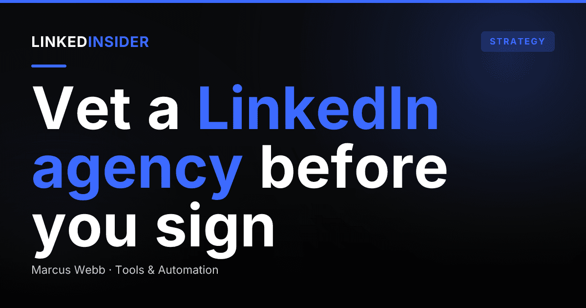 How Do You Choose a LinkedIn Lead Generation Agency?