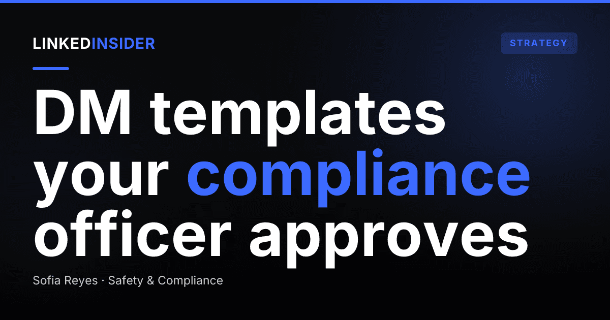 Compliant LinkedIn DM Templates for Financial Advisors