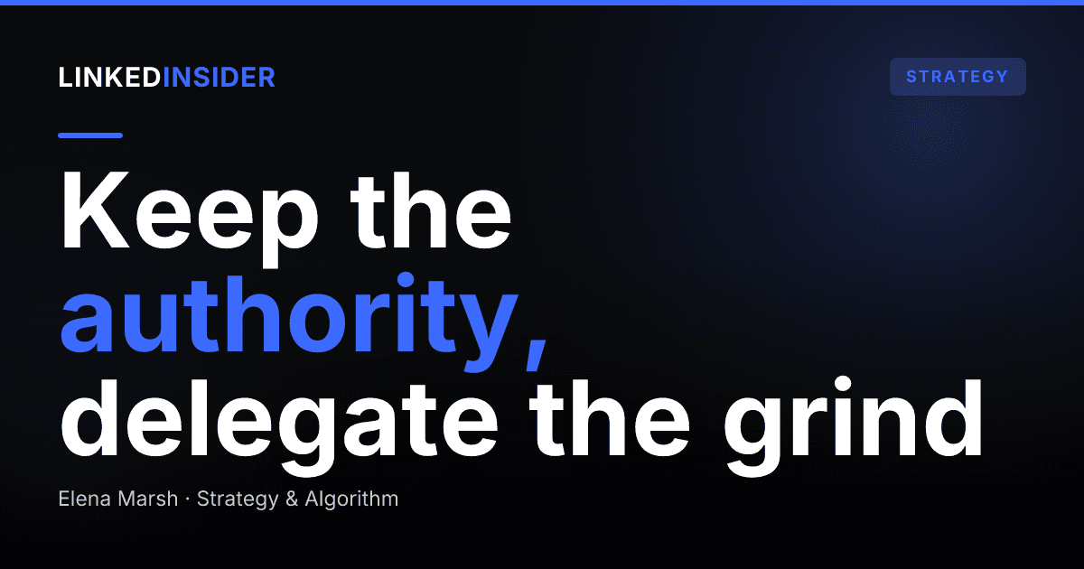 How Do Consultants Build Authority on LinkedIn While a Team Books the Calls?