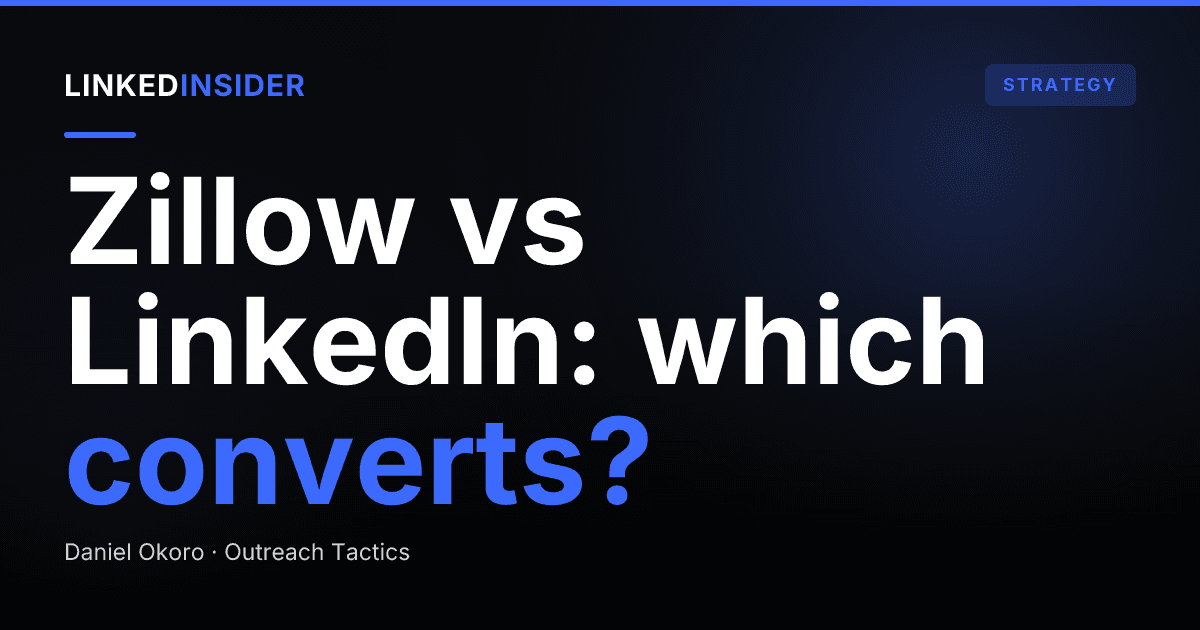 Done-for-You LinkedIn vs Zillow Leads: Which Converts Better for Agents?