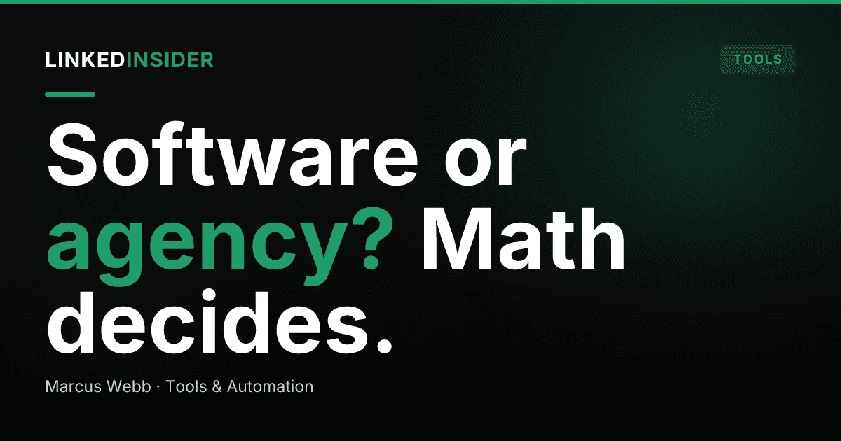 LinkedIn Automation vs Done-For-You Agency: How to Pick (or Run Both)