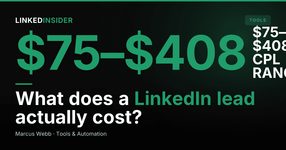 What Is the Average Cost Per Lead From LinkedIn?