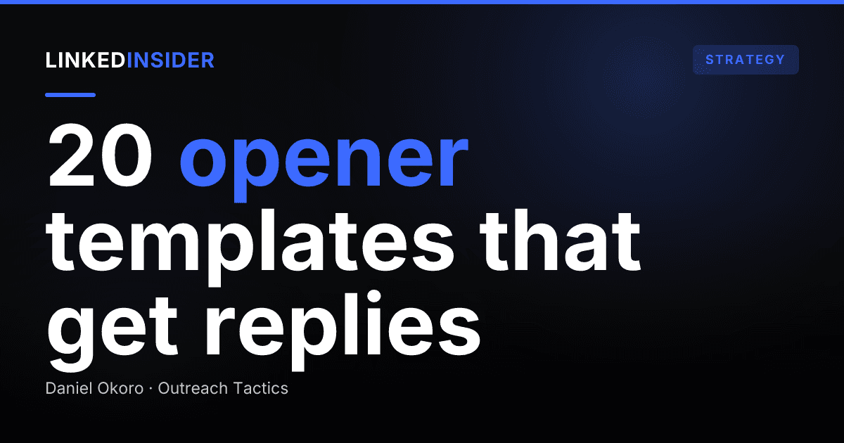 20 LinkedIn DM Opener Templates That Book Replies in 2026