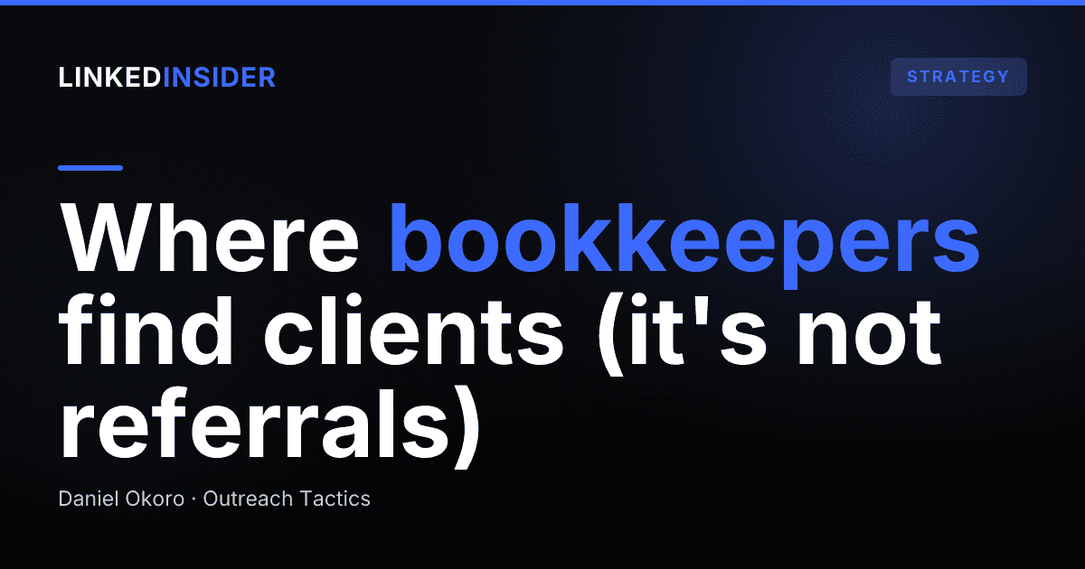 LinkedIn Lead Gen for Bookkeepers and Outsourced Finance Teams