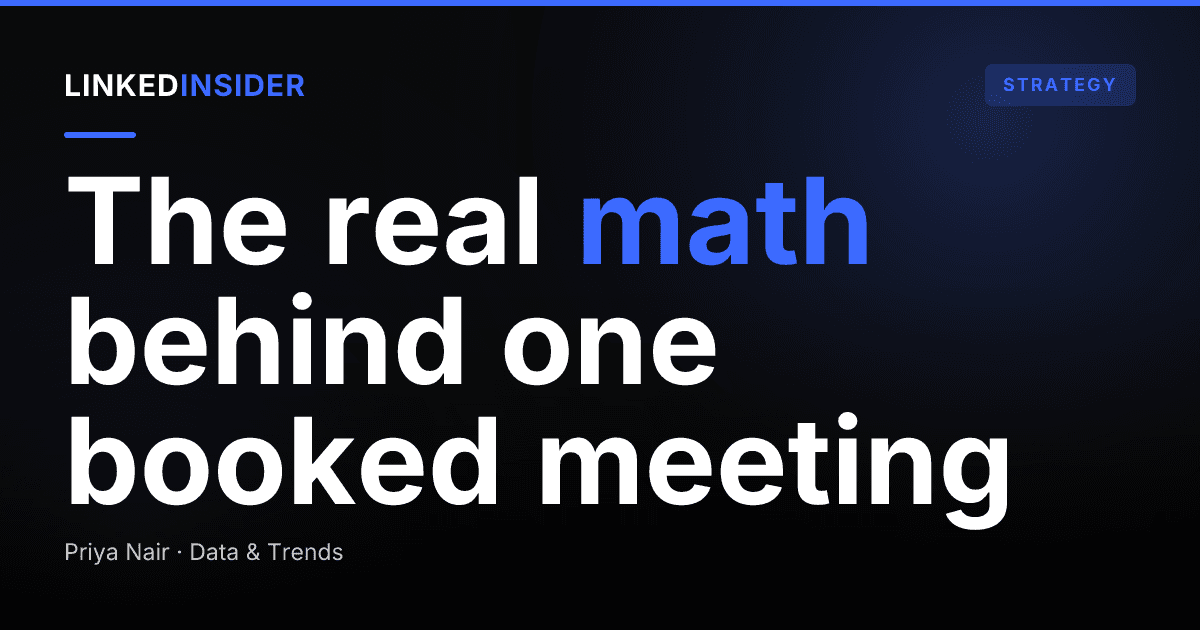 How Many LinkedIn Connection Requests Does It Take to Book One Meeting?