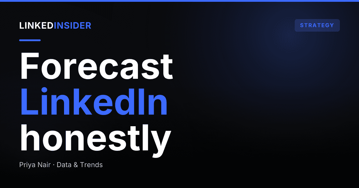 Forecasting LinkedIn-Sourced Pipeline: What RevOps Actually Needs