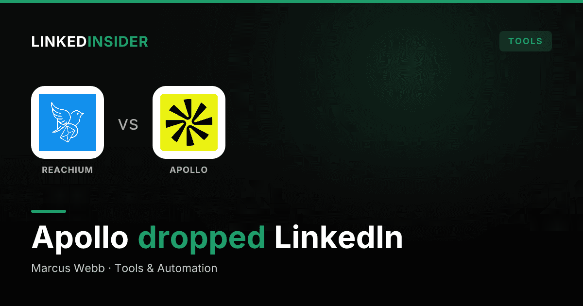 Reachium vs Apollo: Which Is Better for LinkedIn Outreach in 2026?