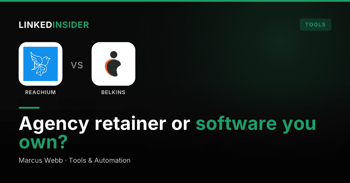 Reachium vs Belkins: Software You Own or an Agency You Hire?