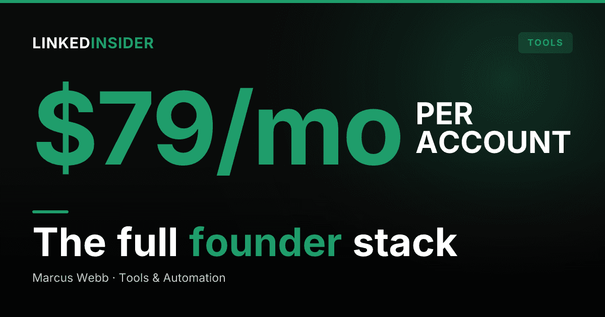 The Solo Founder LinkedIn Stack: What Actually Belongs in It in 2026?