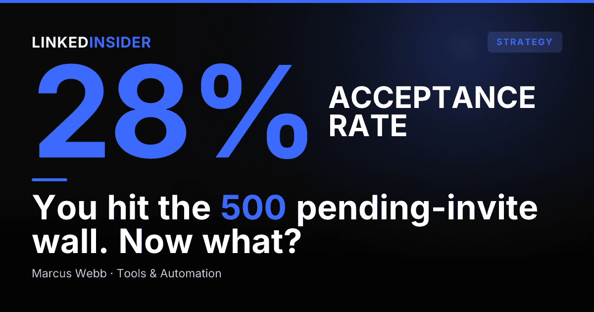 How to Withdraw Pending LinkedIn Invites Safely Without Tanking Acceptance Rate