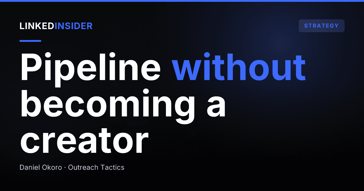 Can a Consultant Fill Their Pipeline Without Posting Content?