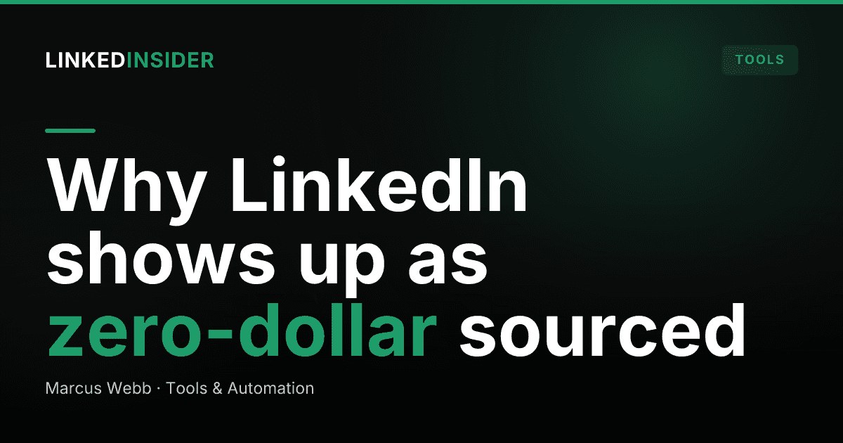 Crediting LinkedIn Touches in Pipeline Reports Without Breaking Attribution