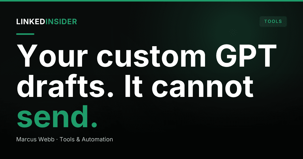 Build a Custom GPT for LinkedIn Sales Prospecting: Setup, Instructions, Limits