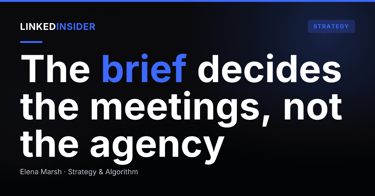 How to Brief a LinkedIn Agency So They Book the Right Meetings