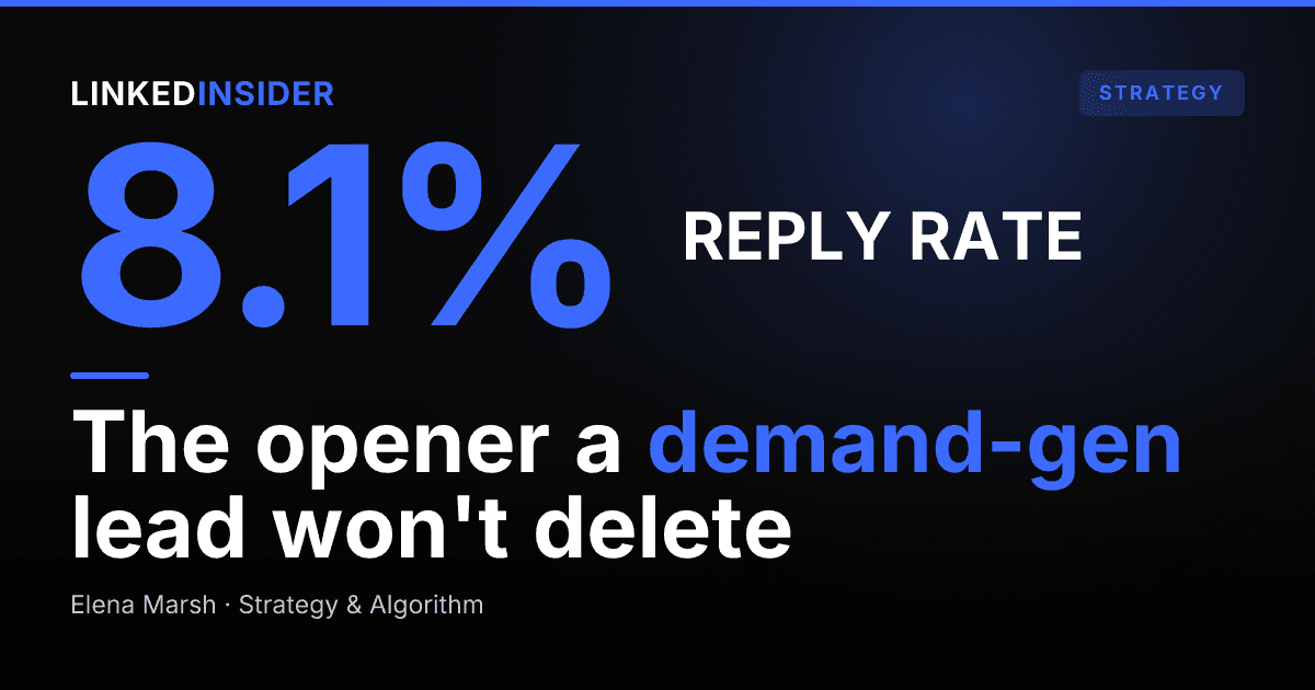How to Reach a Head of Demand Gen on LinkedIn (From One Marketer to Another)