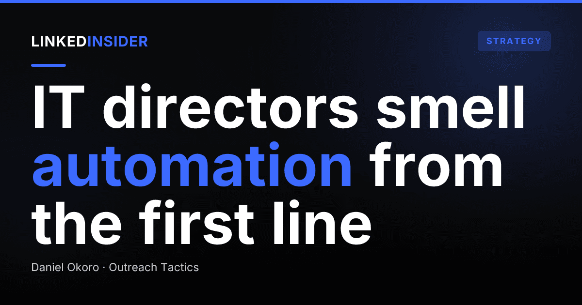How to Reach an IT Director on LinkedIn Without Getting Flagged