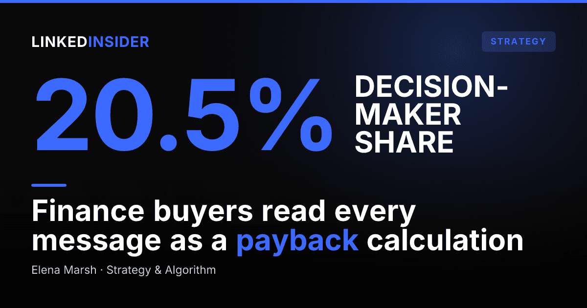 How to Sell to a VP of Finance on LinkedIn: The ROI-First Playbook