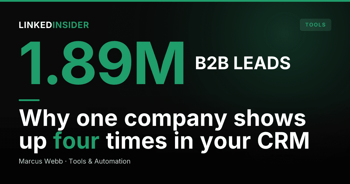Lead-to-Account Matching for LinkedIn: How to Stop New Connections Creating Duplicate Companies
