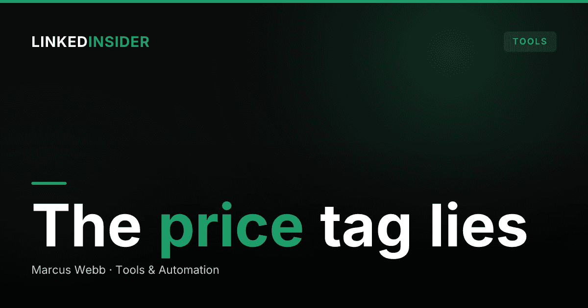 LinkedIn Automation Tool Pricing Explained: What You Actually Pay For