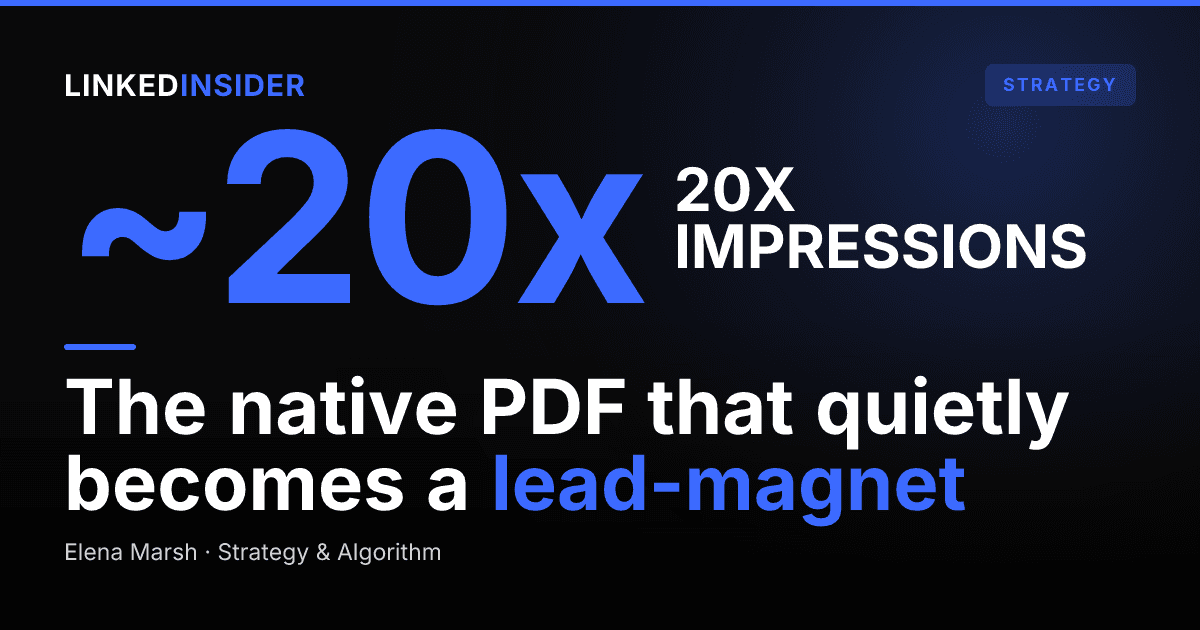 The LinkedIn Document Post Playbook: When Carousels Beat PDFs