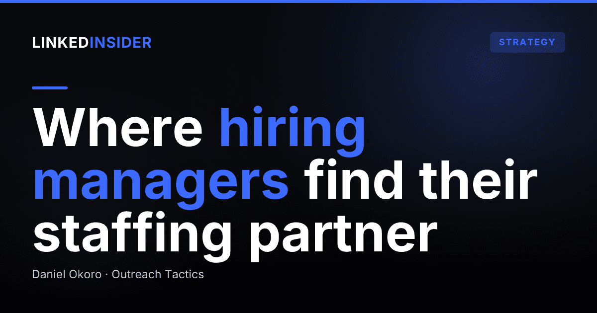 LinkedIn Lead Gen for Creative and Marketing Staffing Agencies