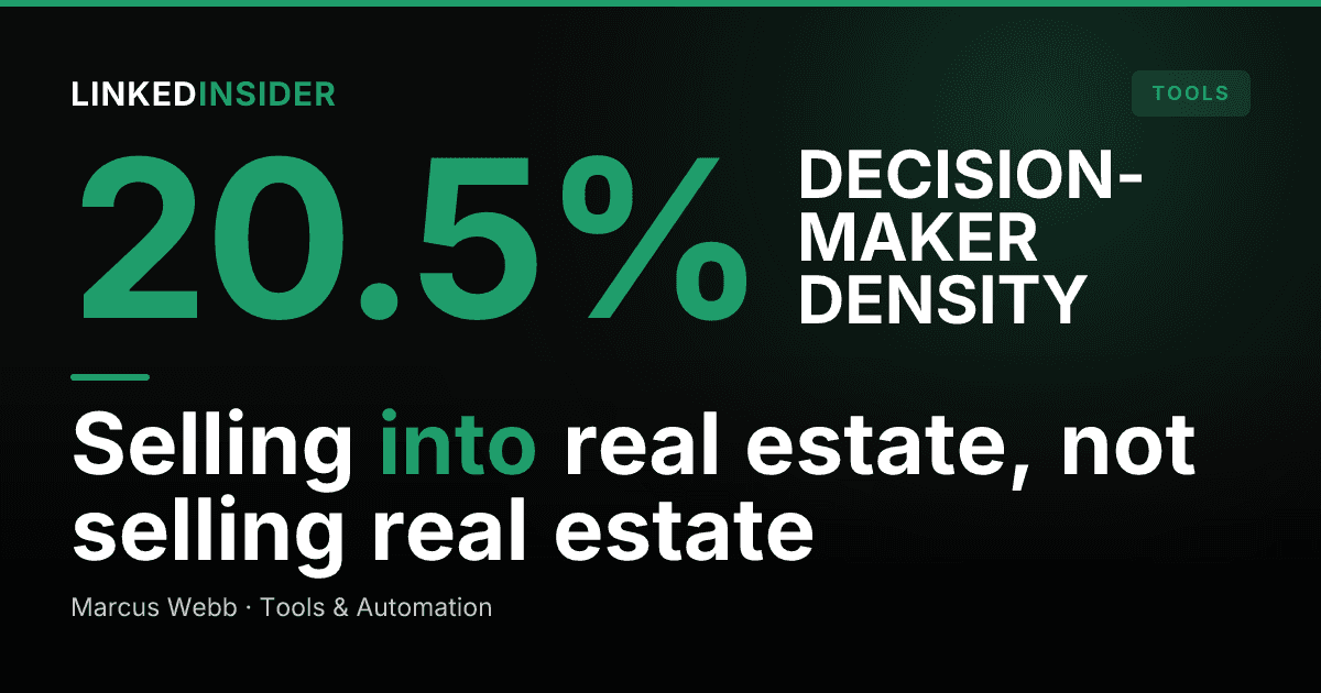 LinkedIn for Proptech: How to Sell Software to Brokerages and Property Owners