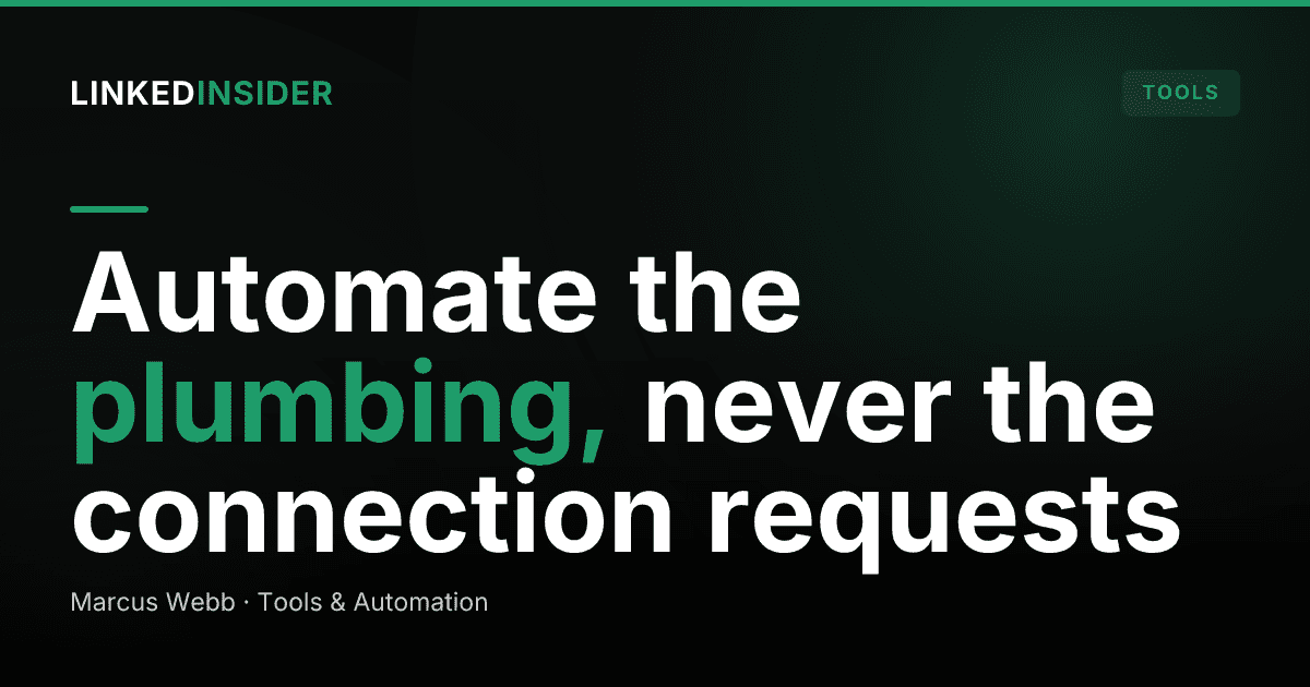 LinkedIn and n8n Automation Workflows: What to Wire Safely (and What Gets You Flagged)