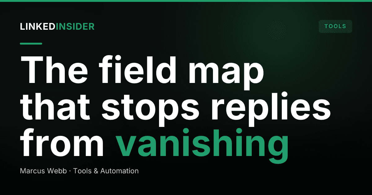 Sync LinkedIn Replies to Pipedrive: A RevOps Field-Mapping Spec