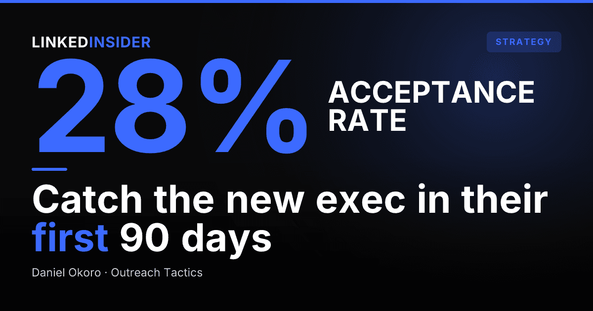 New-Leader-in-Seat: The 90-Day-Window LinkedIn Script for Reaching an Exec Who Just Started