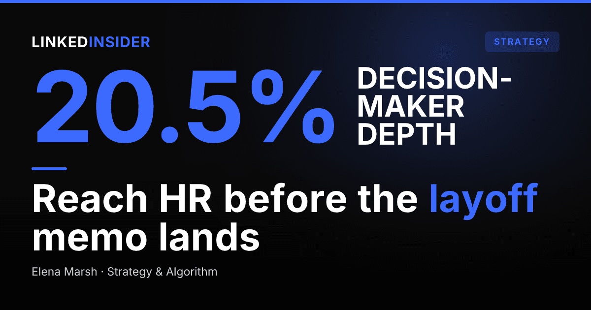 LinkedIn for Outplacement and Career-Transition Firms: Winning HR Contracts Around Layoffs