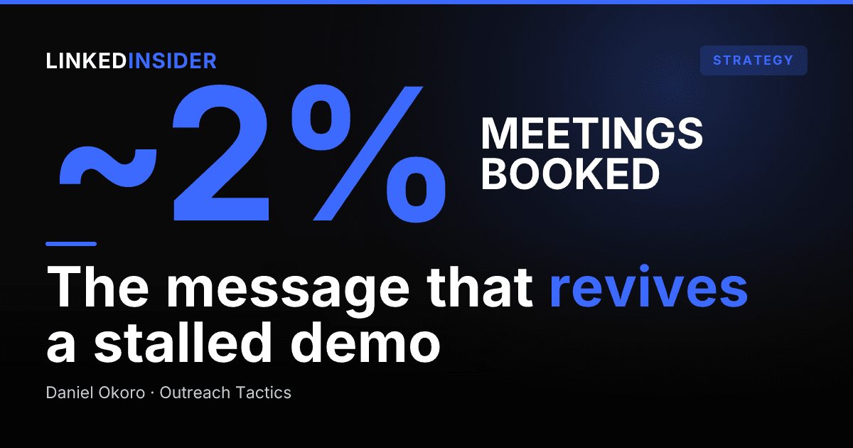 Post-Demo Follow-Up on LinkedIn: The Message That Revives a Stalled Deal
