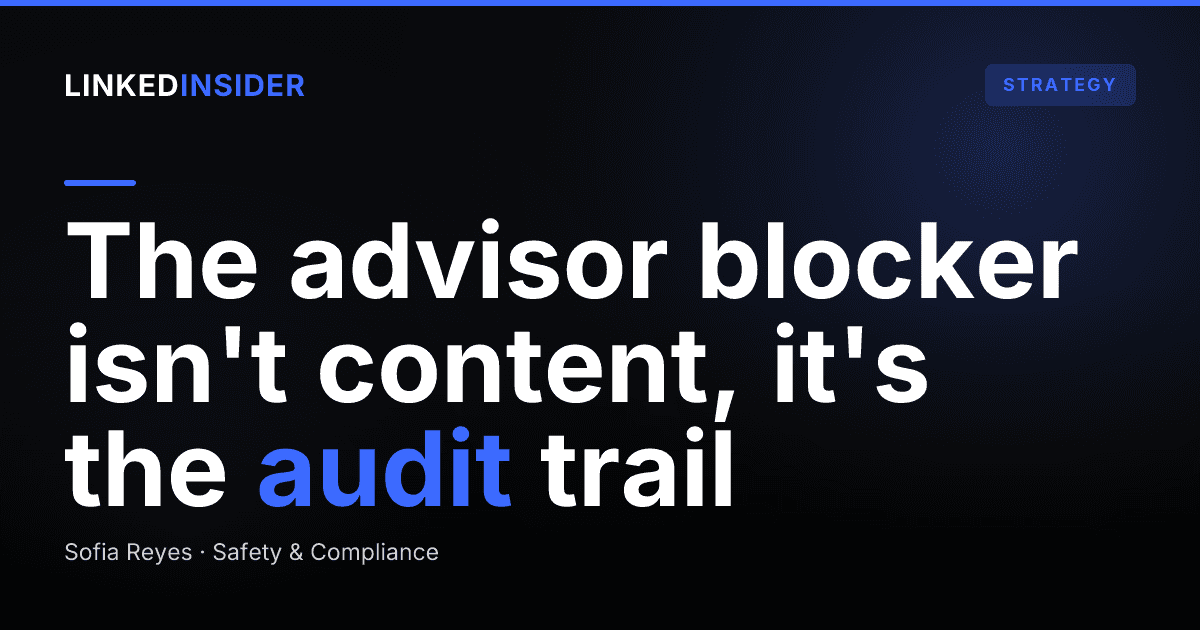 Supervising and Archiving LinkedIn DMs: Compliant Outreach for Financial Advisors