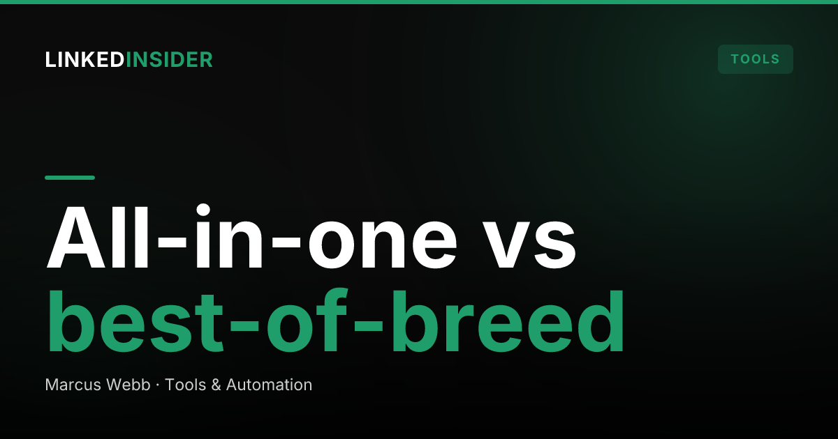All-In-One vs Best-Of-Breed Outreach: The 2026 Stack Debate