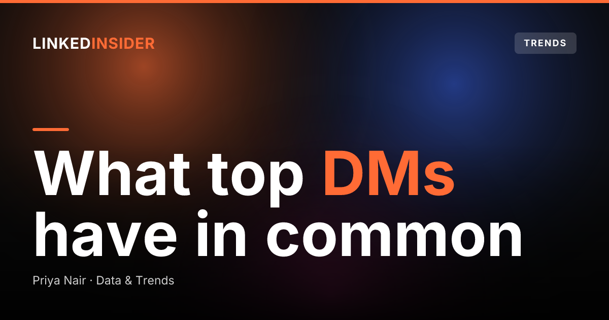 We Analyzed 100 Top-Performing LinkedIn DMs. Here's What They Share