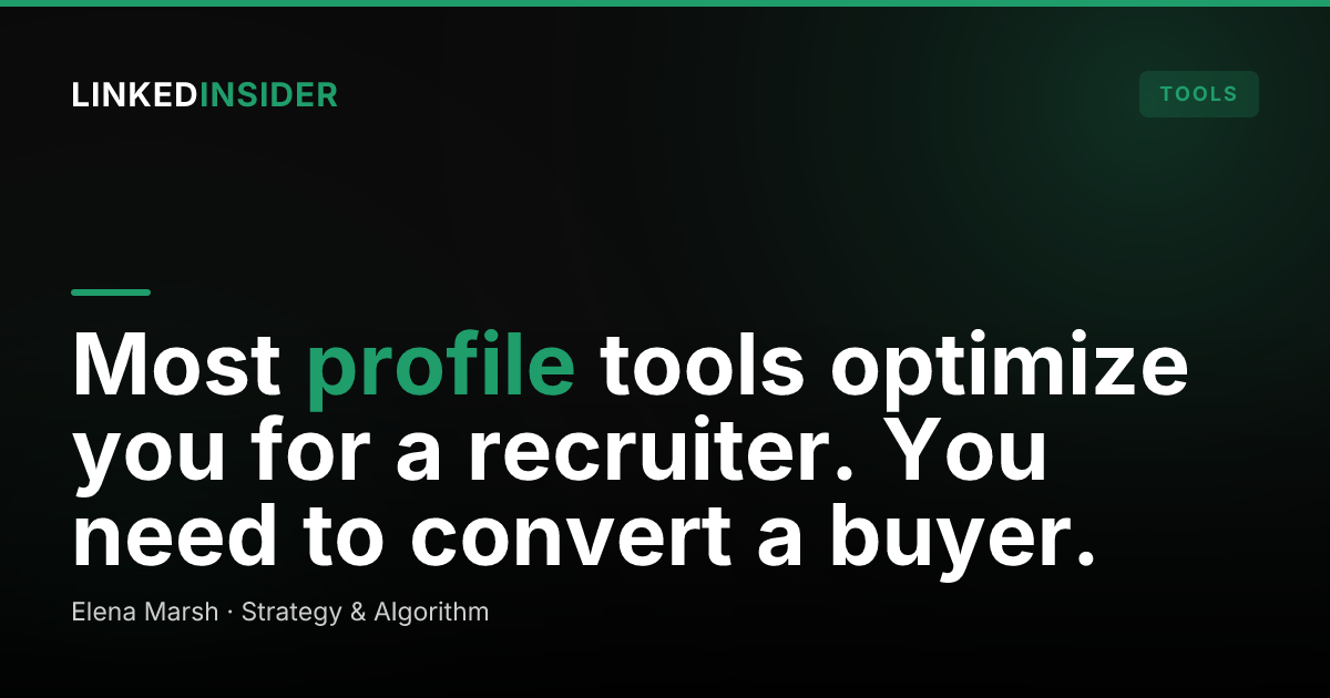 Best LinkedIn Profile Optimization Tools in 2026 (Sales vs Job-Seeker)