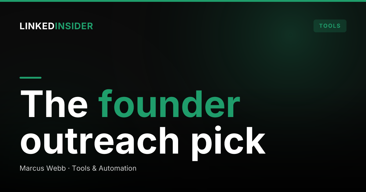 Best LinkedIn Outreach Tool for Founders in 2026