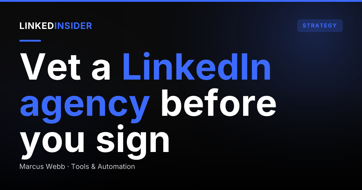How Do You Choose a LinkedIn Lead Generation Agency?
