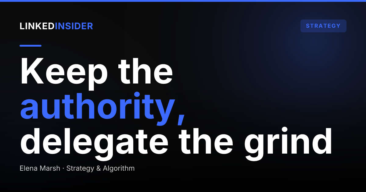 How Do Consultants Build Authority on LinkedIn While a Team Books the Calls?
