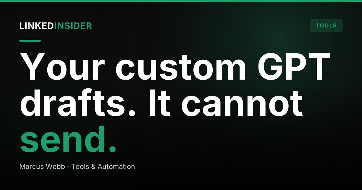 Build a Custom GPT for LinkedIn Sales Prospecting: Setup, Instructions, Limits