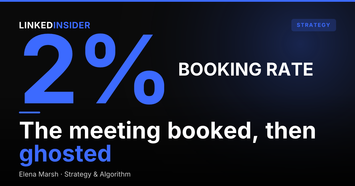Why Your LinkedIn-Booked Meetings No-Show (The Managed-Pipeline Diagnostic)