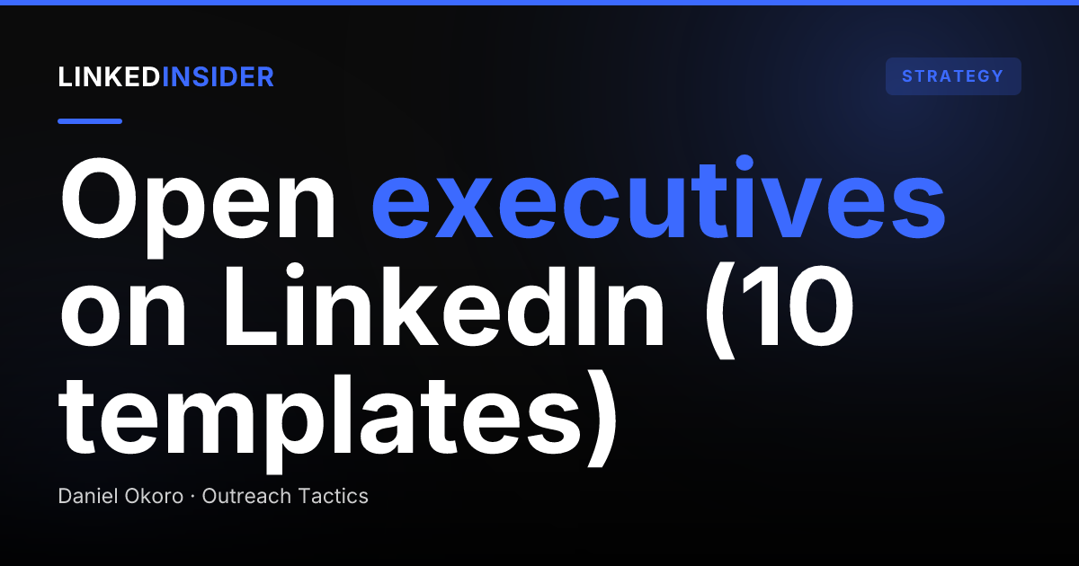 LinkedIn Icebreaker Templates for Executive Search Recruiters