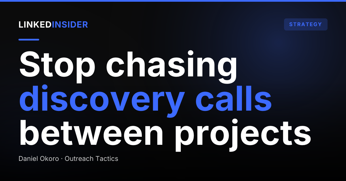 How Do High-Ticket Consultants Fill Their Calendar With Discovery Calls?