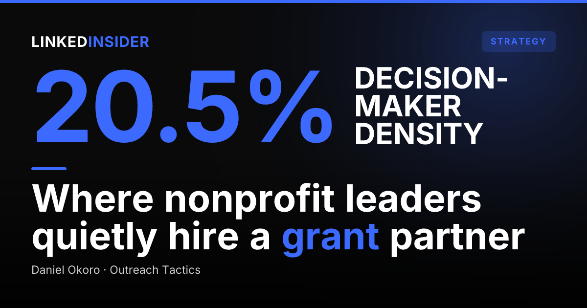 LinkedIn for Grant Writers and Fundraising Consultants: A Retainer Pipeline From Nonprofit Leaders
