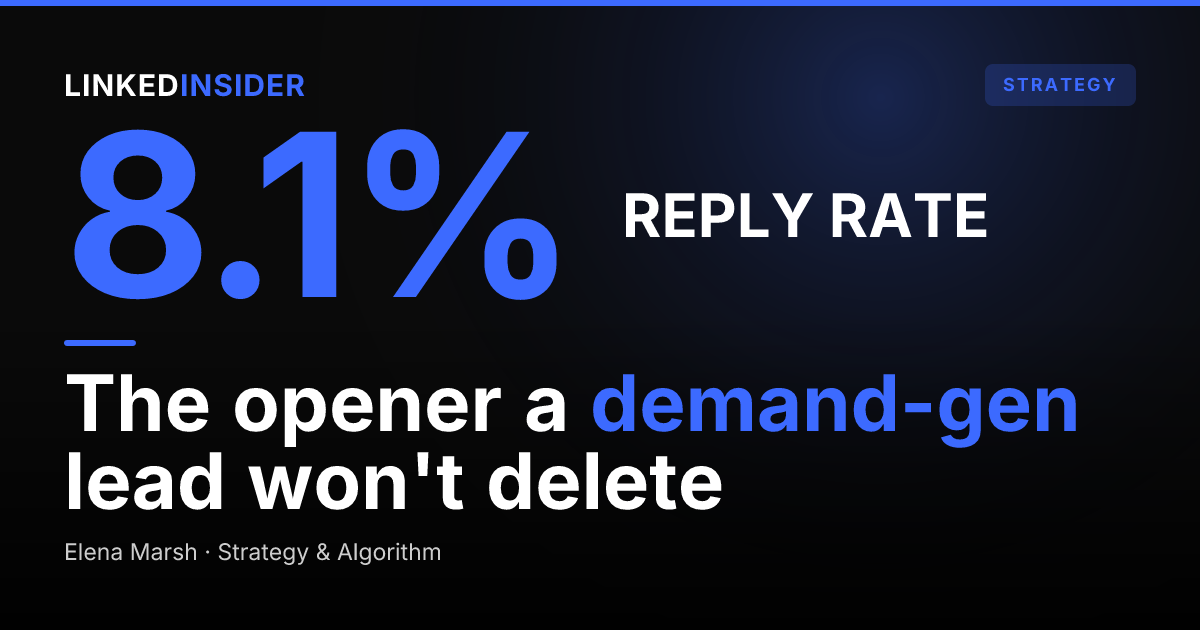 How to Reach a Head of Demand Gen on LinkedIn (From One Marketer to Another)