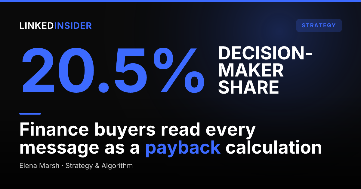How to Sell to a VP of Finance on LinkedIn: The ROI-First Playbook