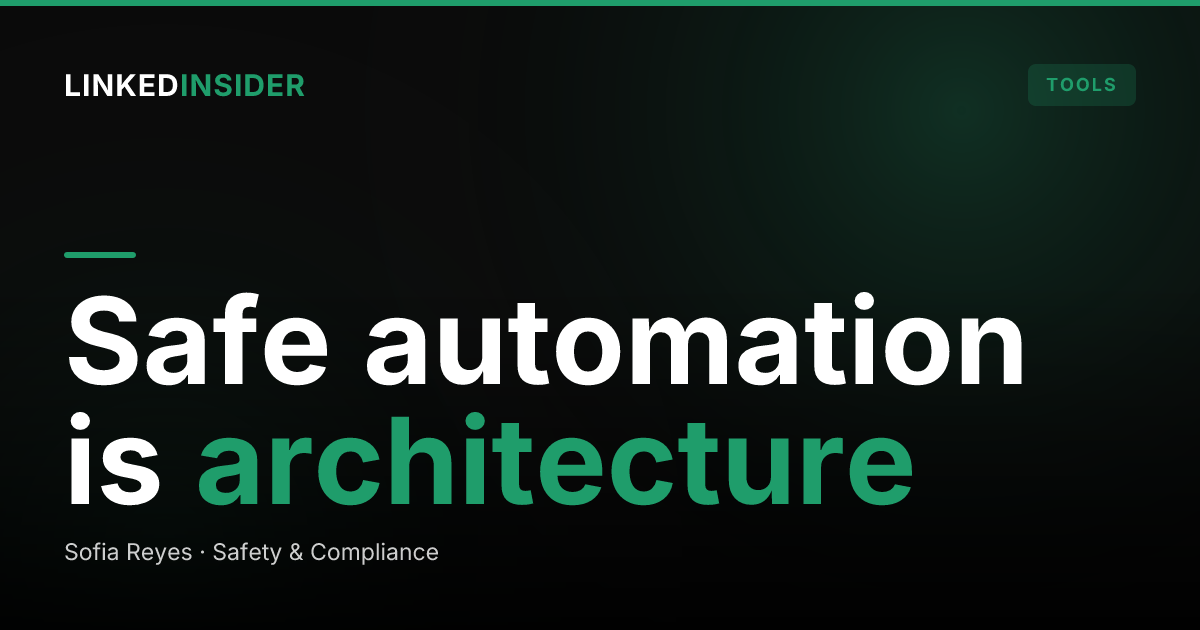 Is LinkedIn Automation Safe in 2026? The Honest Architecture Answer