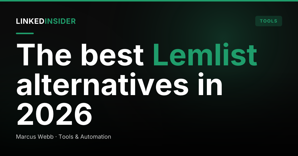 The Best Lemlist Alternatives in 2026